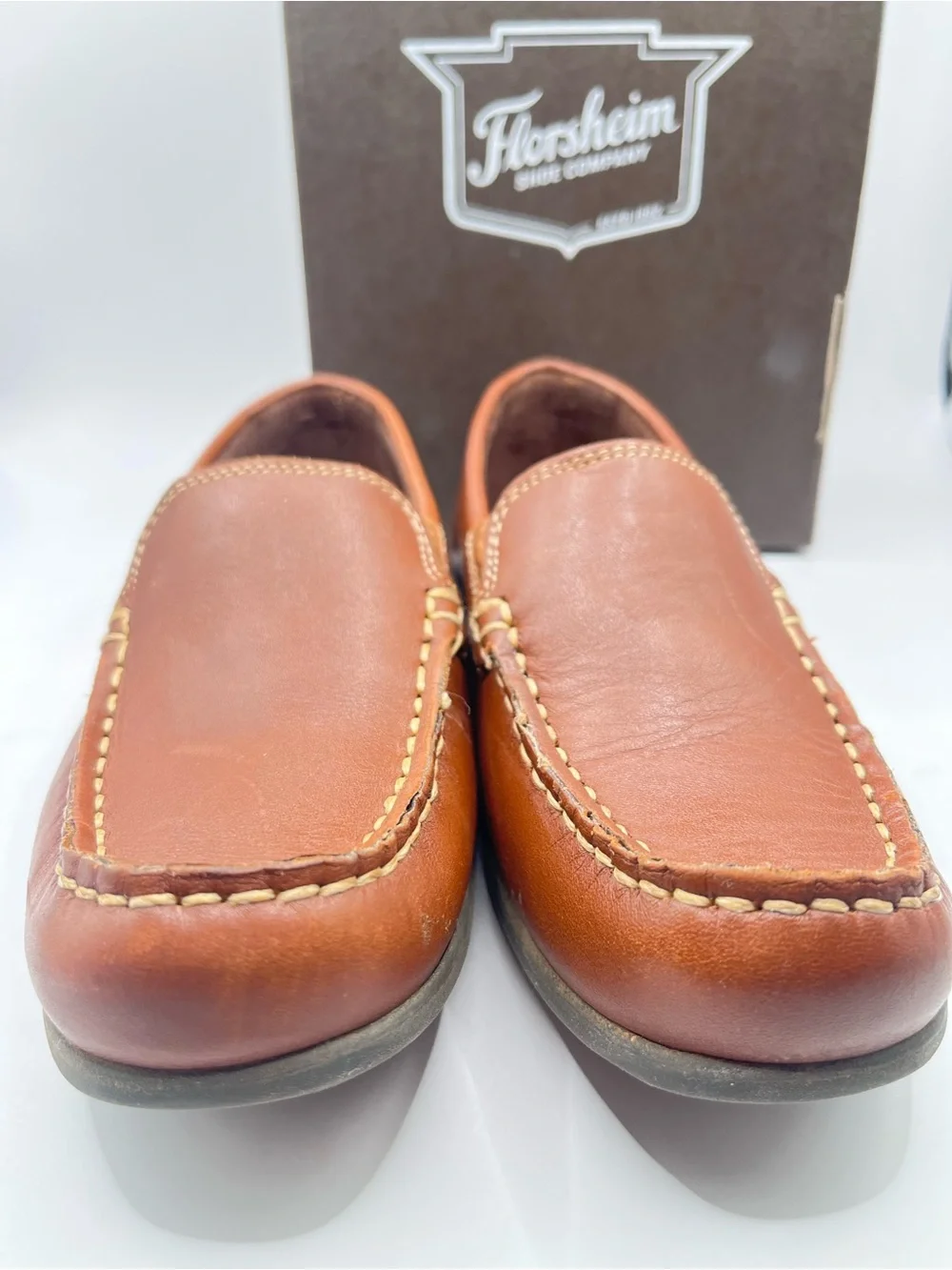 Florsheim Jasper Venetian New Toddler 12 Brown Leather Slip-On Loafers